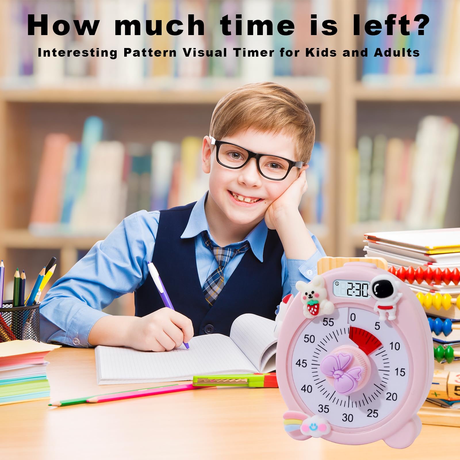 Minuteur Visuel Silencieux Pour Enfants - Disque Arc-en-ciel - Gestion Du Temps Pour études, Devoirs, Cuisine Et Jeux