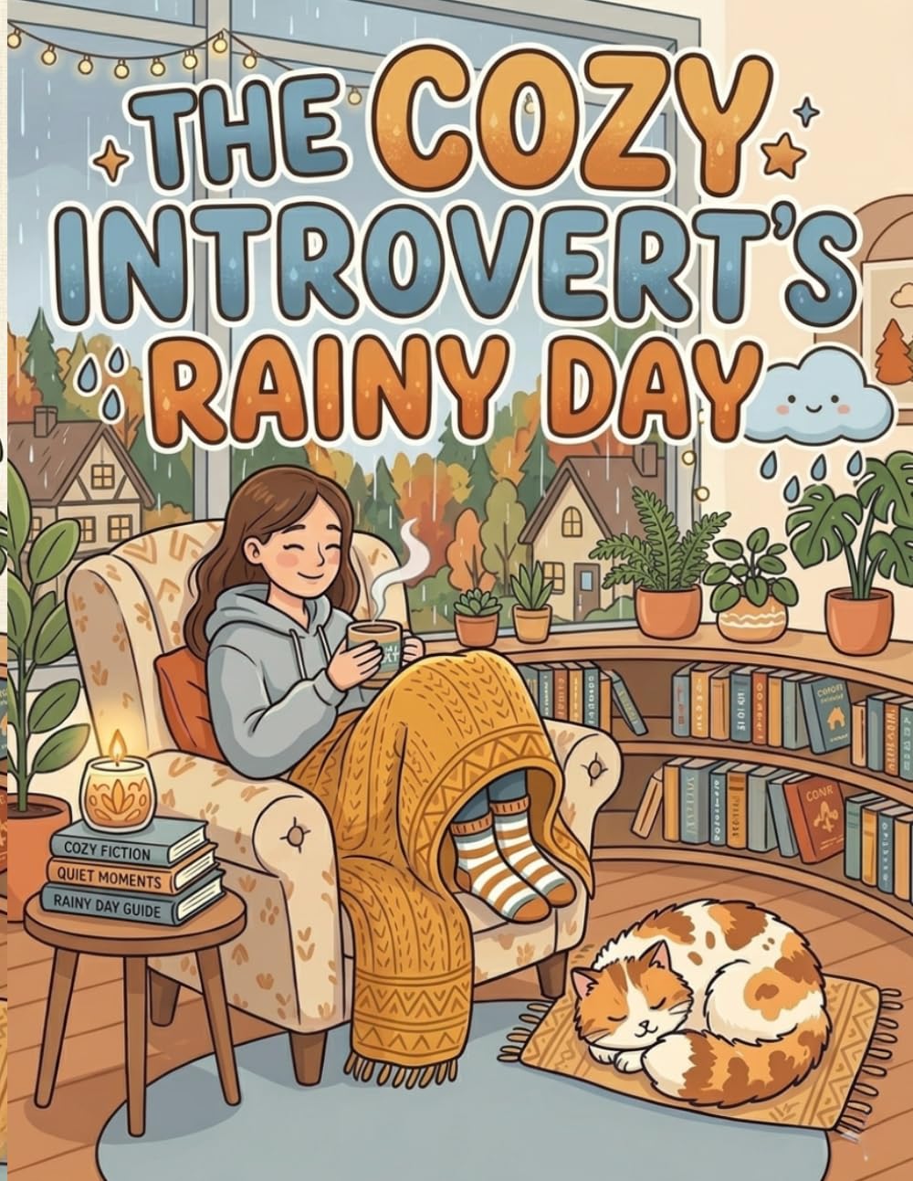 The Cozy Introvert’s Rainy Day: A Bold and Easy Aesthetic Coloring Book for Adults, Teens and Seniors featuring Relaxing Hygge Scenes, Simple Indoor ... Moments for Stress Relief (Cozy Life Series)
