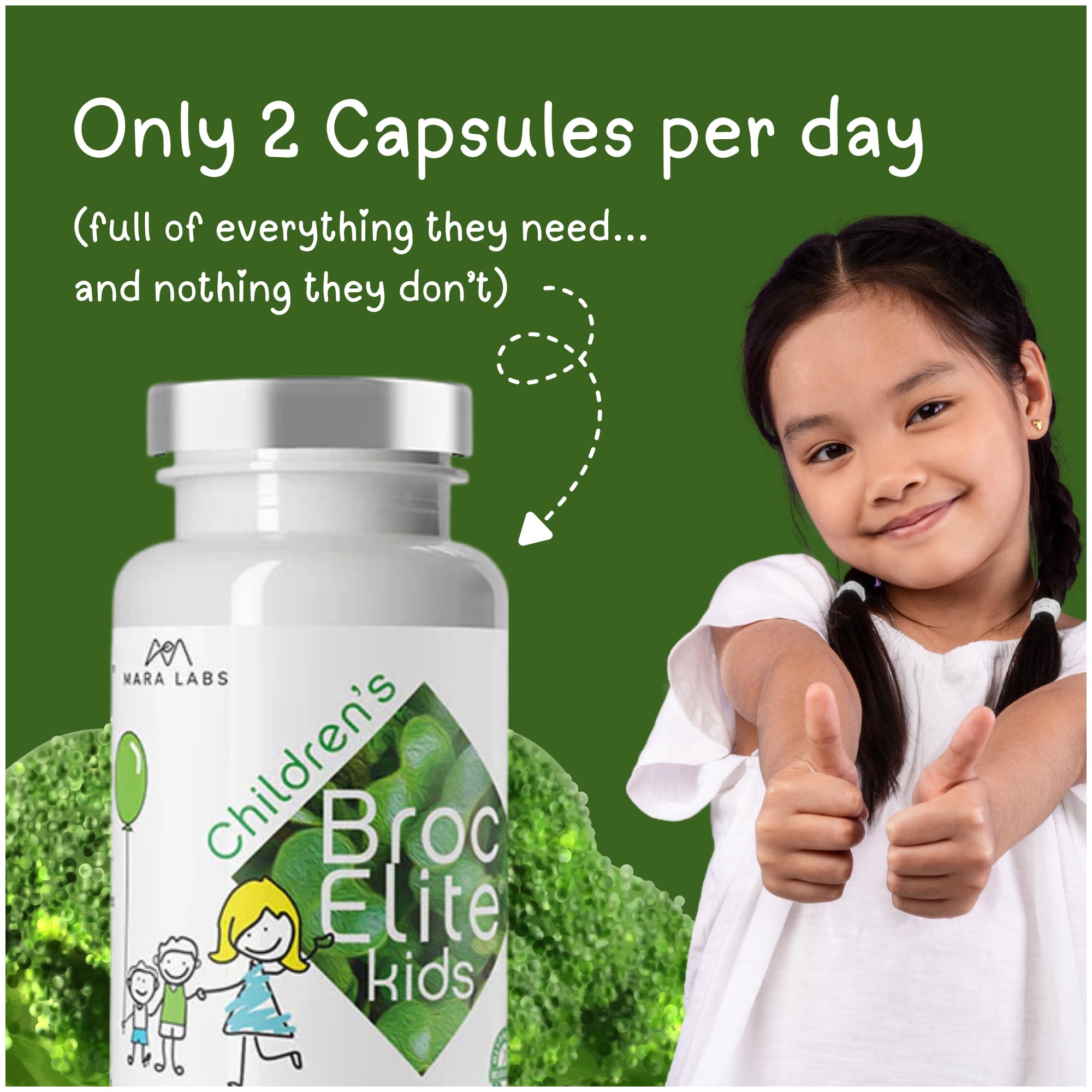 BrocElite Mara Labs Kids | Broccoli Supplement for Children | 60 Capsules — Amazon image 7