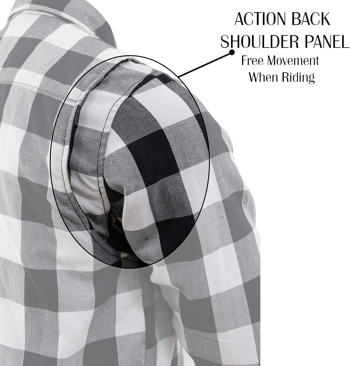 Nexgen Heat Men's NXM1601SET Riffraff Black/Grey/White Heated Flannel Sleeve Shirt Outdoor Activities