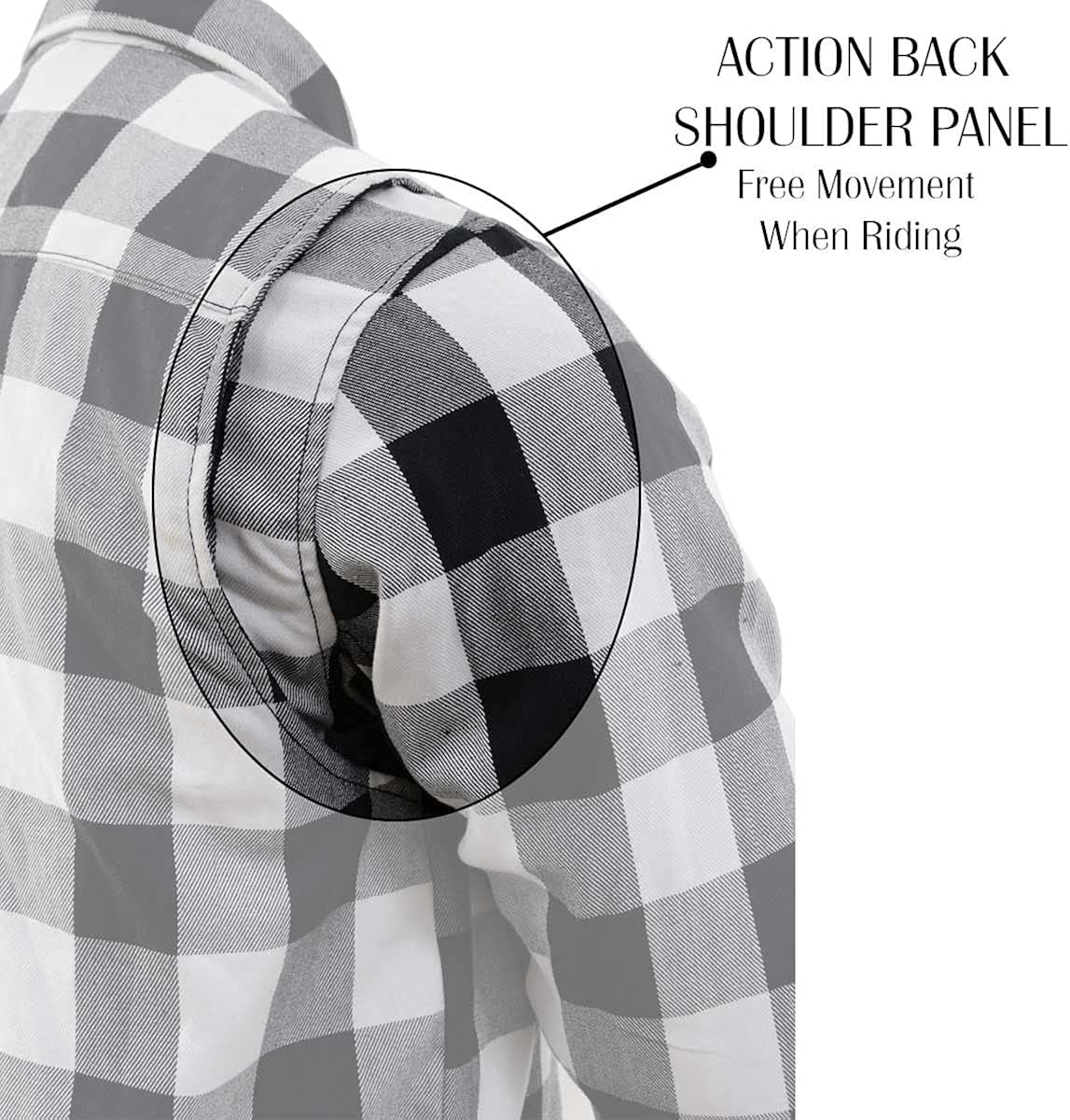 Miniatura 7 de Nexgen Heat NXM1601SET Riffraff - Camisa de manga de franela térmica para hombre, color negrogrisblanco, actividades al aire libre con batería,