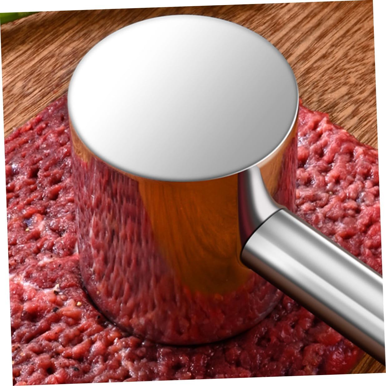 BESPORTBLE Multi-function Dual-sided Meat Mallet Hammer Stainless Steel Kitchen Tenderizer for Chicken Beef Steak Pork Heavy Duty Cooking Tool Easy to Clean