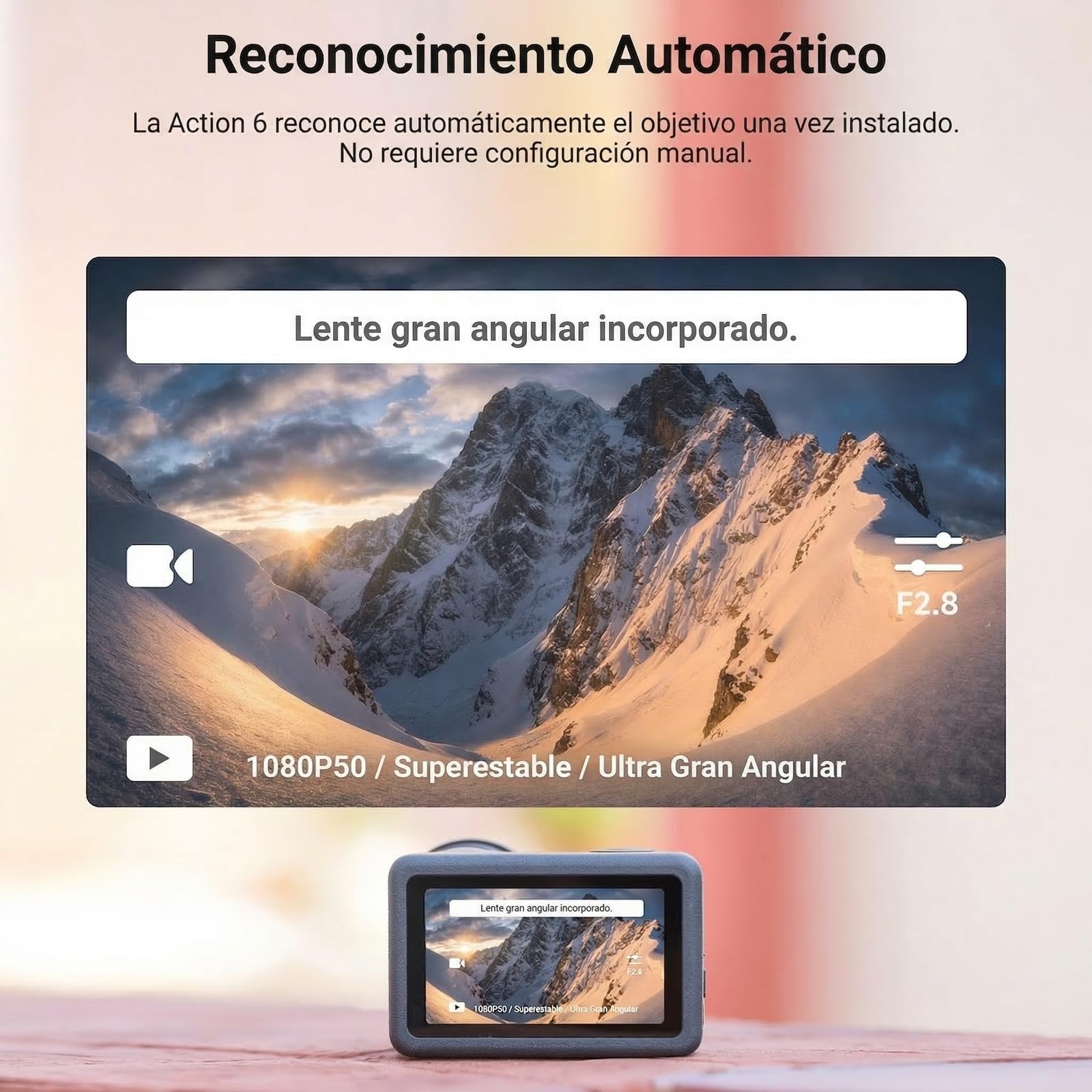 NEEWER Lente Gran Angular Compatible únicamente con dji Osmo Action 6