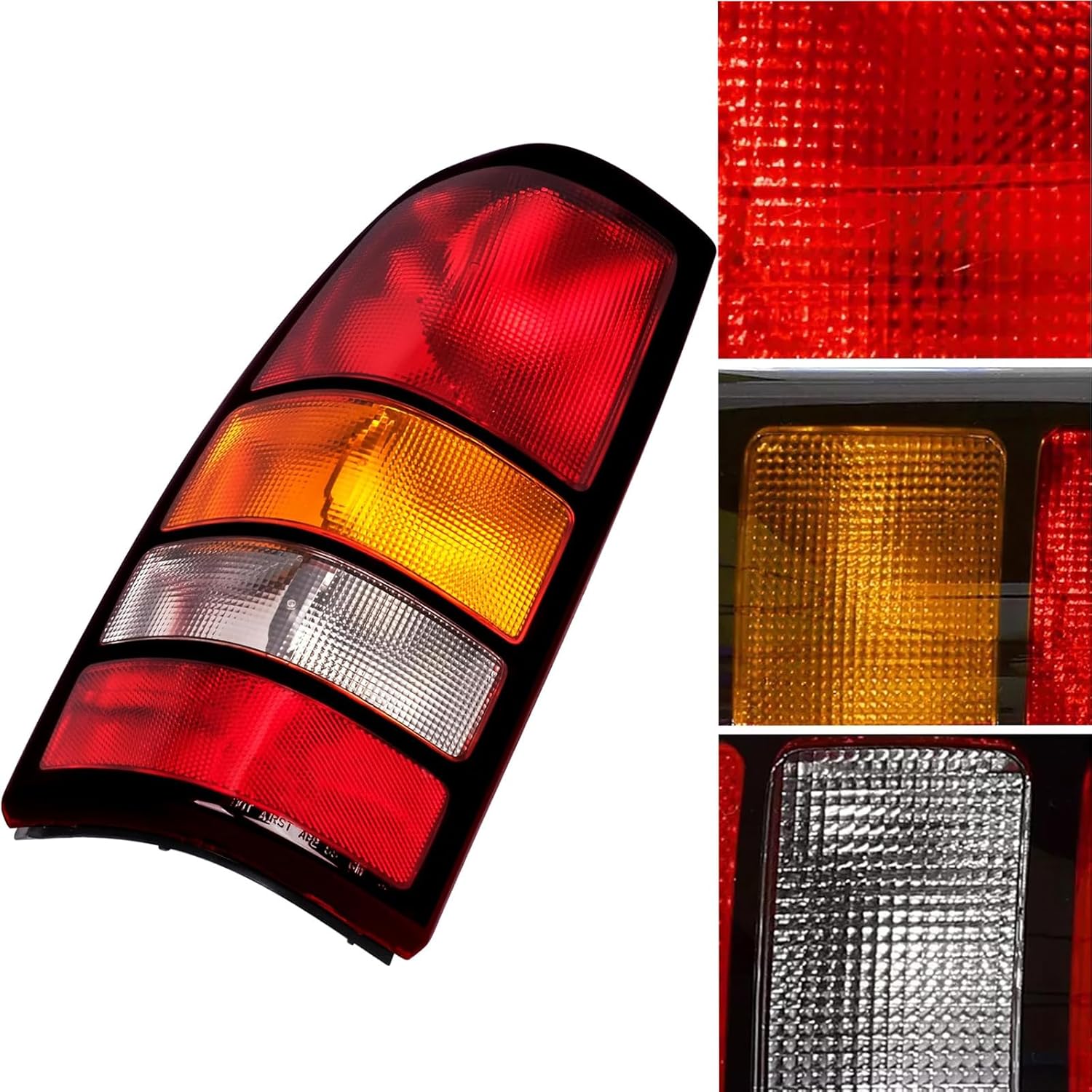 Tail Lights Fit 1999-2002 Chevy Silverado 1999-2006 GMC Sierra 1500 2500 3500 1500 HD 2500HD Rear Brake Back Up Cover Taillights Red Clear Lens Assembly Left Driver Right Paeenger Side (Black Border)