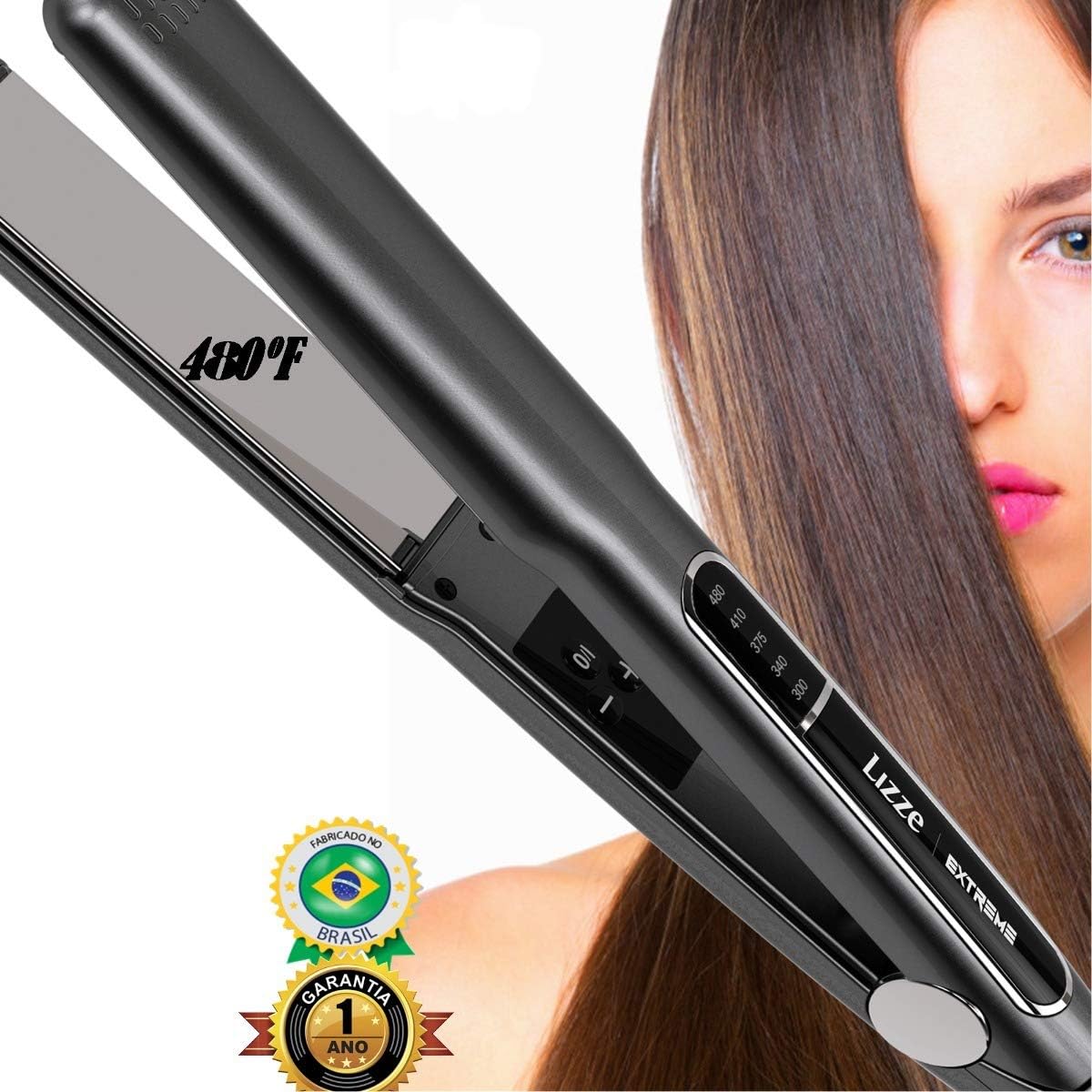 Lizze Extreme - Plancha para el cabello con tecnología Nano Titanium  original de 248 °C : Amazon.es: Belleza