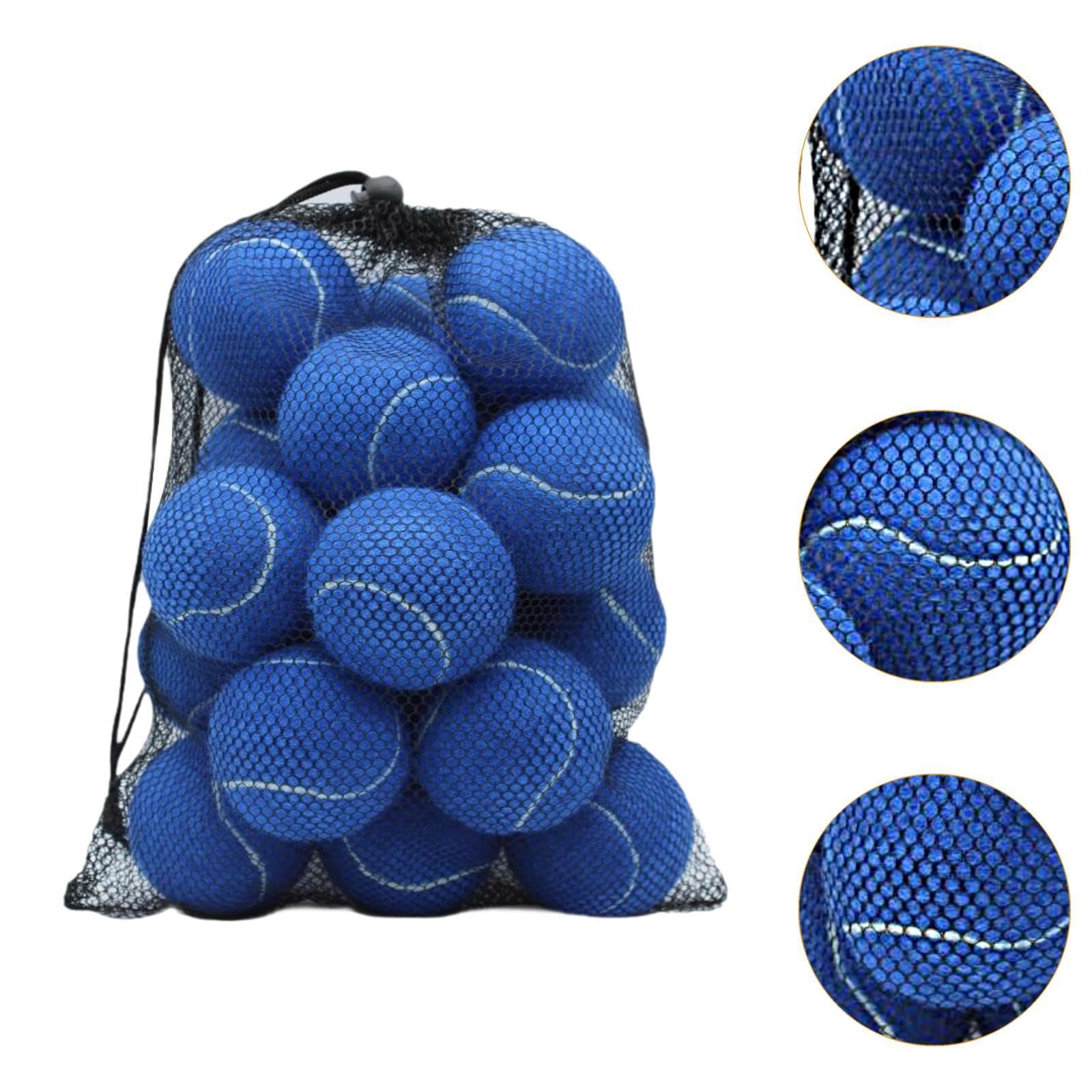20 Piezas Pelotas de Tenis Pelotas de Entrenamiento Pelotas para Juegos Pelotas Deportivas con Goma Y Fieltro Resistentes Aptas para Entrenamiento Niñ, Azul