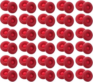 Mikikit Silicone Caulk Caulk Red Caulk Saving Caulk Saver Caulk Finishing Tool Sealer Saver Caulking Tube Covers Caulk Cap for Sealing Preserving 50Pcs Tools