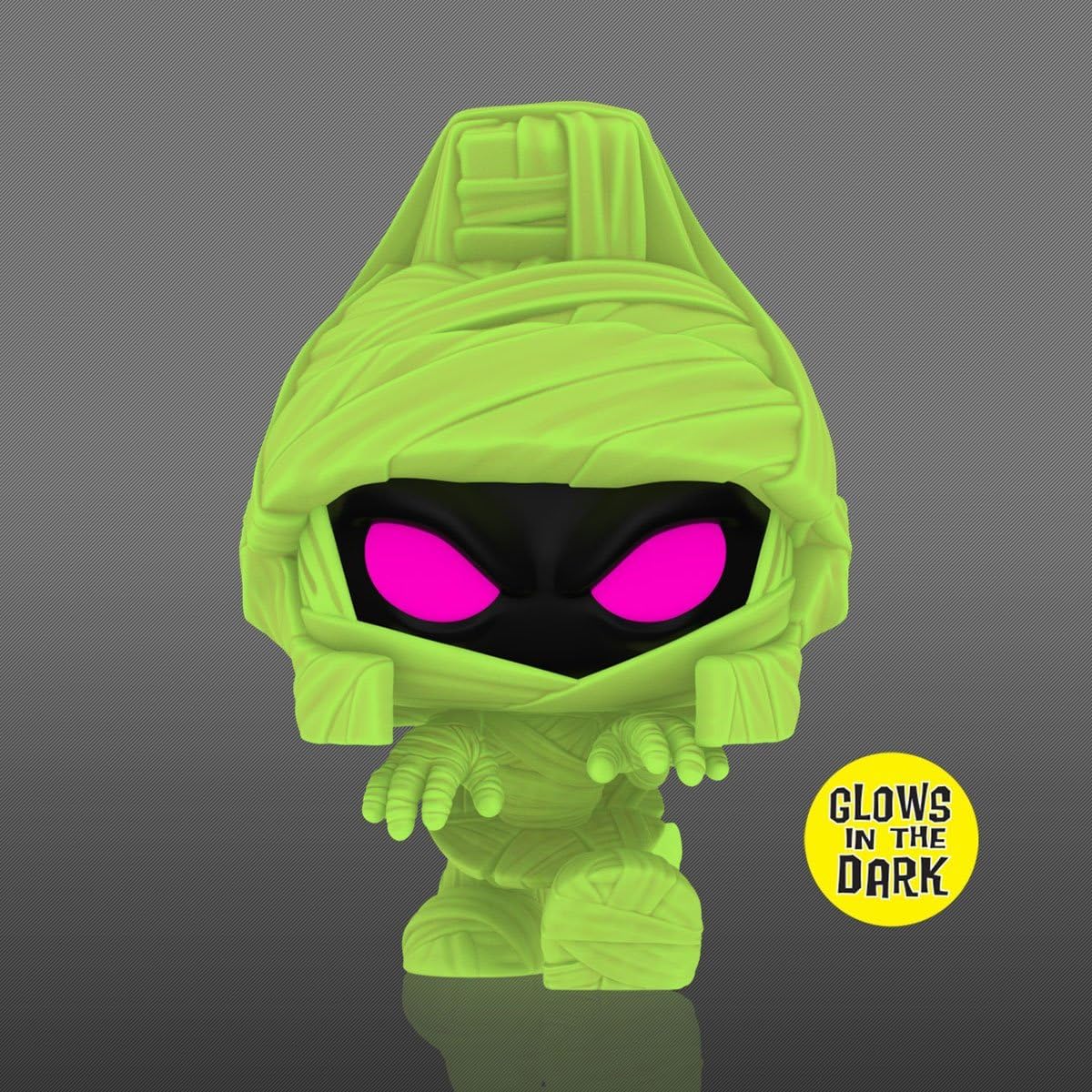 Funko - Looney Tunes - Marvin the Martian (Mummy) GITD Pop Vinyl - EE Excl, Green, Pink - Image 3