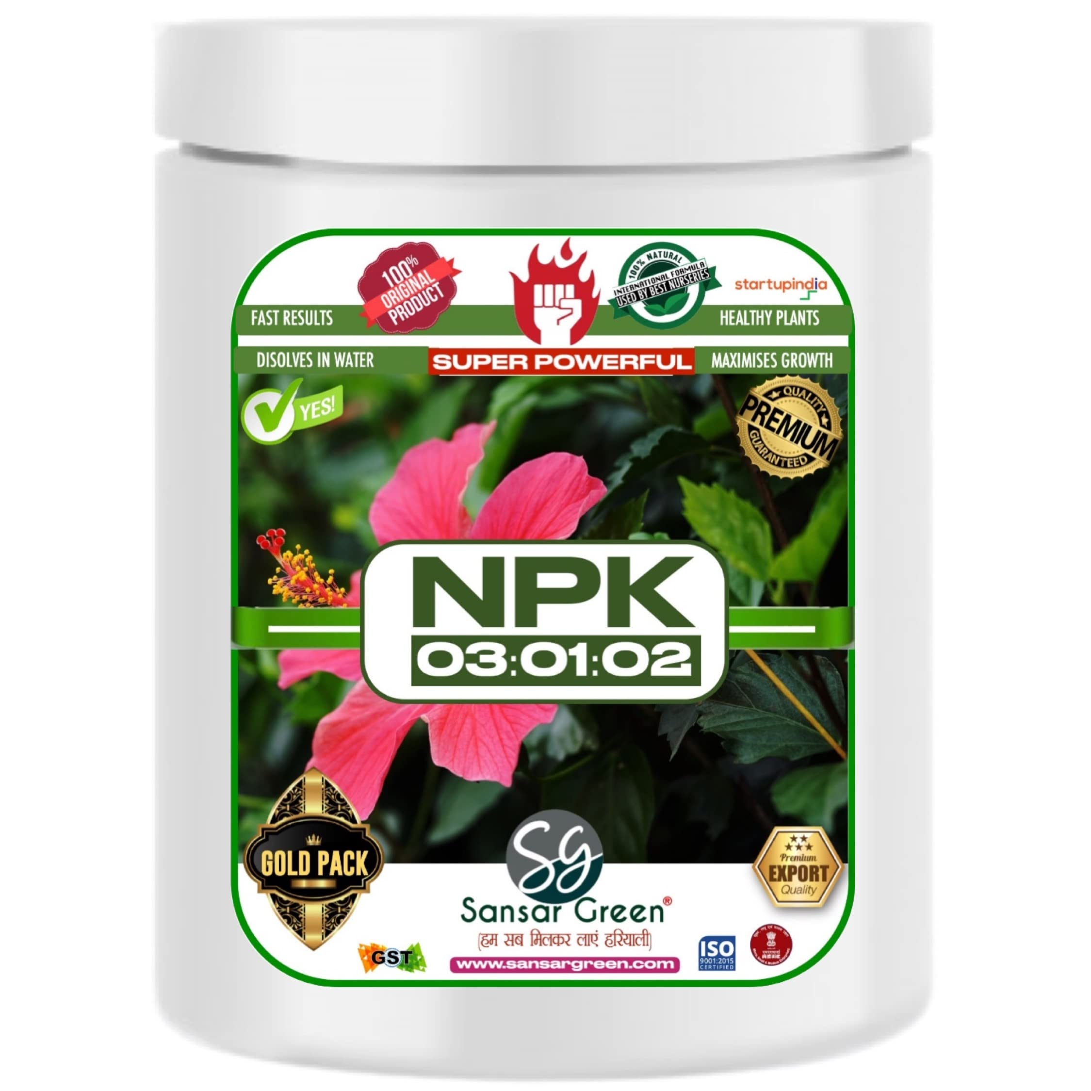 Sansar Green® NPK 03:01:02 for Plants (200 gm)