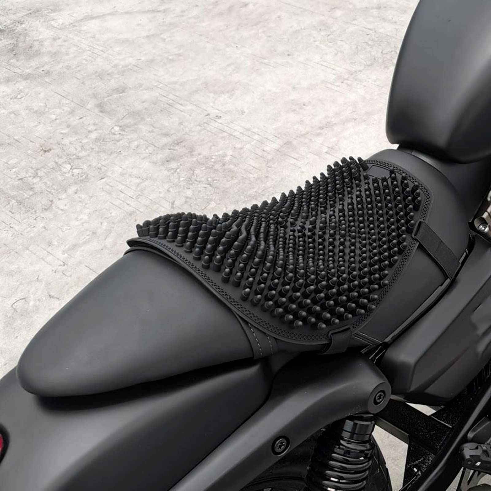 Silikonowa poduszka siedziska motocykla, ergonomiczna, amortyzująca nacisk, antypoślizgowa podkładka żelowa do jazdy