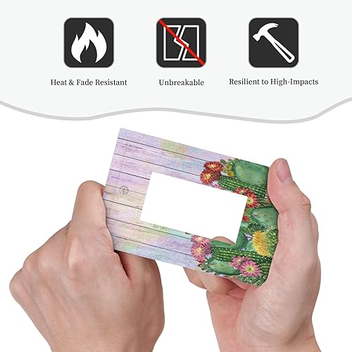 Vista 323 de Cubiertas decorativas de salida de estrella de mar playera, tablero de madera azul de concha de mar de 1 banda, decoración individual GFCI, placa