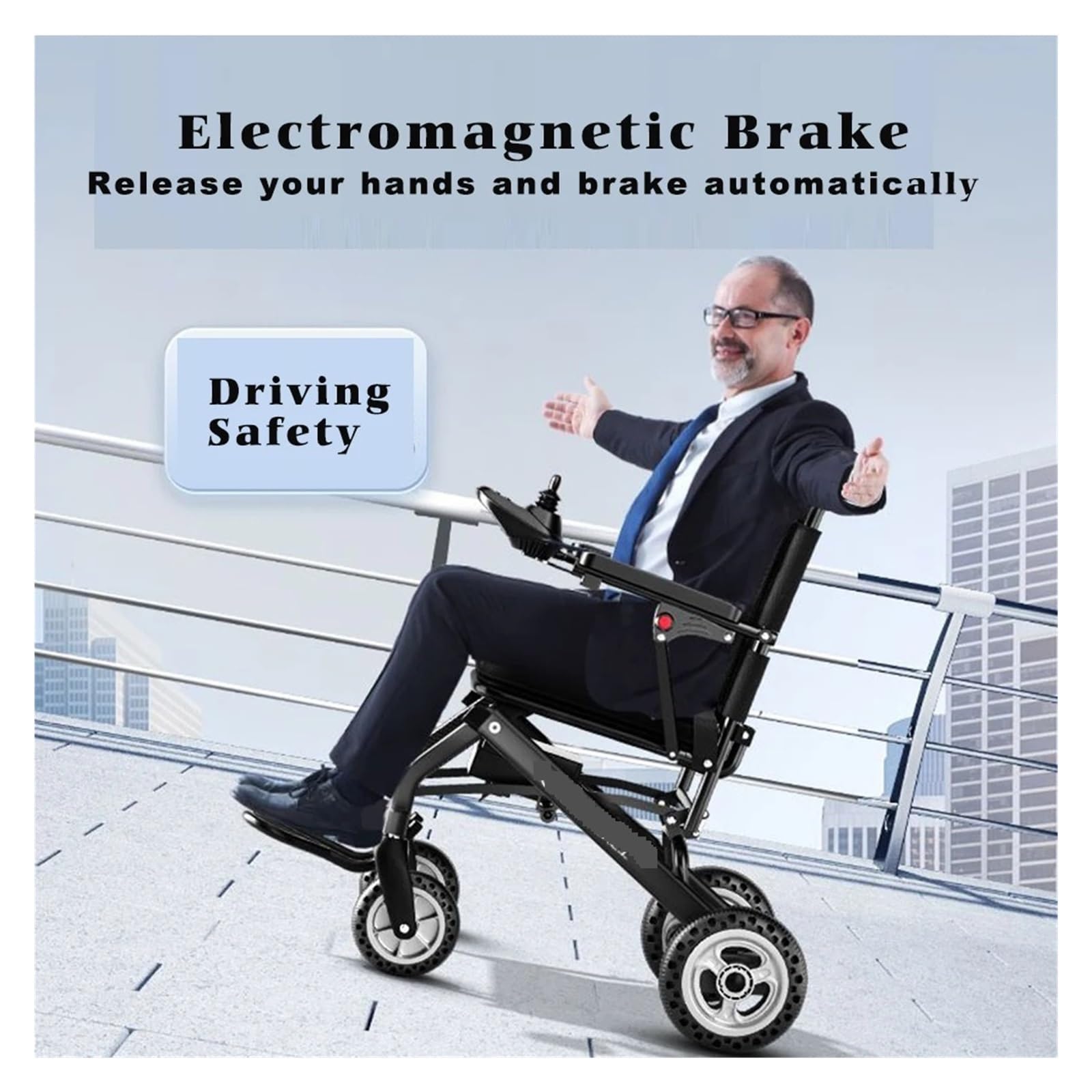La Sedia A Rotelle Elettrica Ultraleggera Da 9,8 Kg For Anziani Portatile Può Essere Ripiegata Sullo Scooter Intelligente Automatico Del'aereo Mobilità Confortevole Fluida(With two battery)