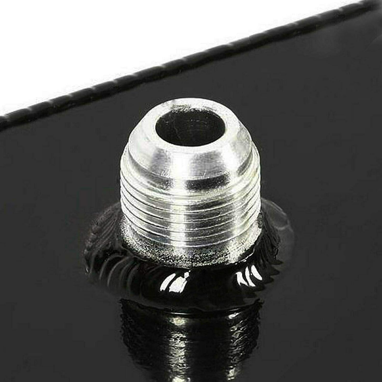 15 Gallon Fuel Cell Tank, 57L Universal Black Coated Aluninum Racing Street Drifting Strip Fuel Cell Tank & Level Sender