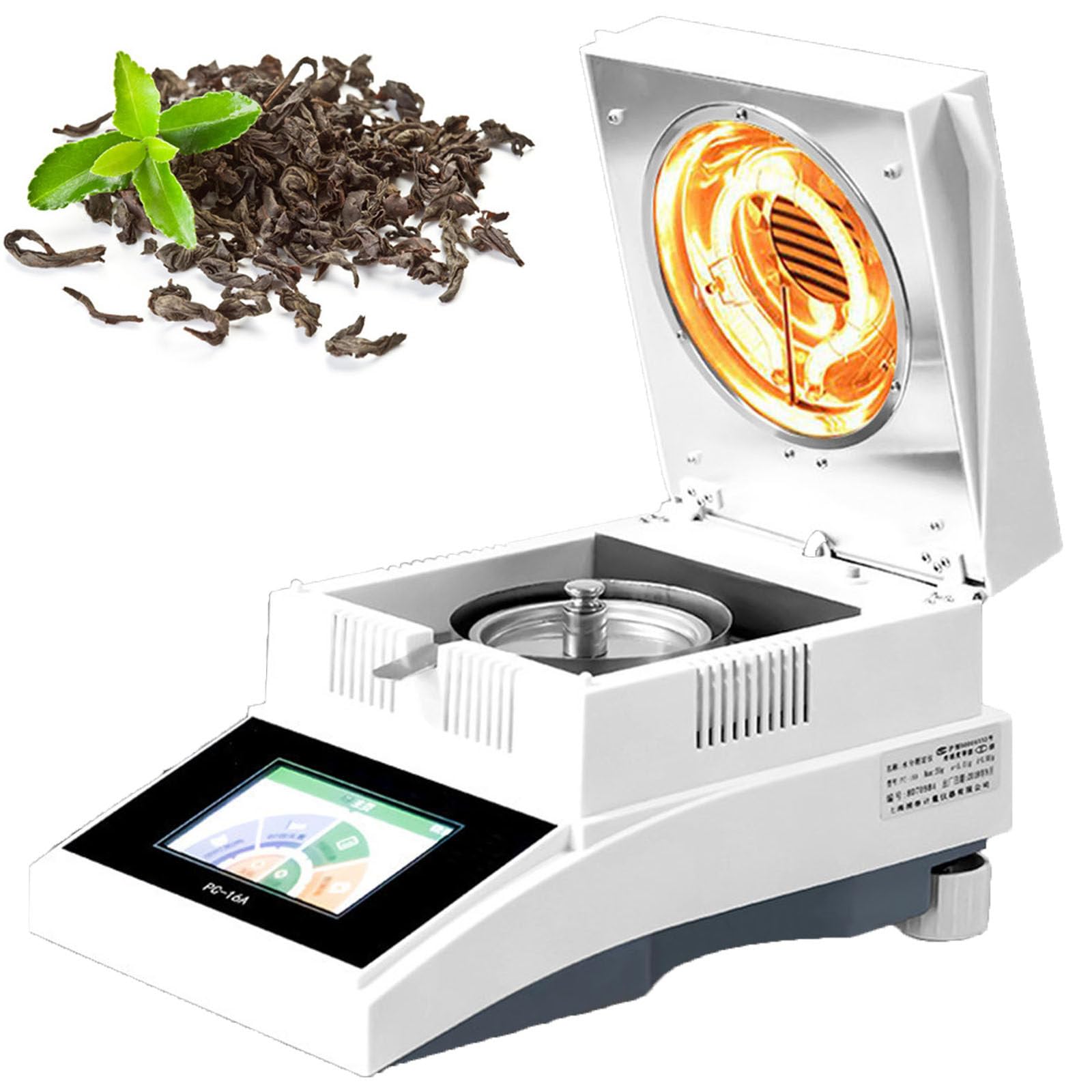 ylpddmm 50g/100g 160℃ Halogen Heating Lab Moisture Analyzer for Rapid Moisture Test 50g/5mg