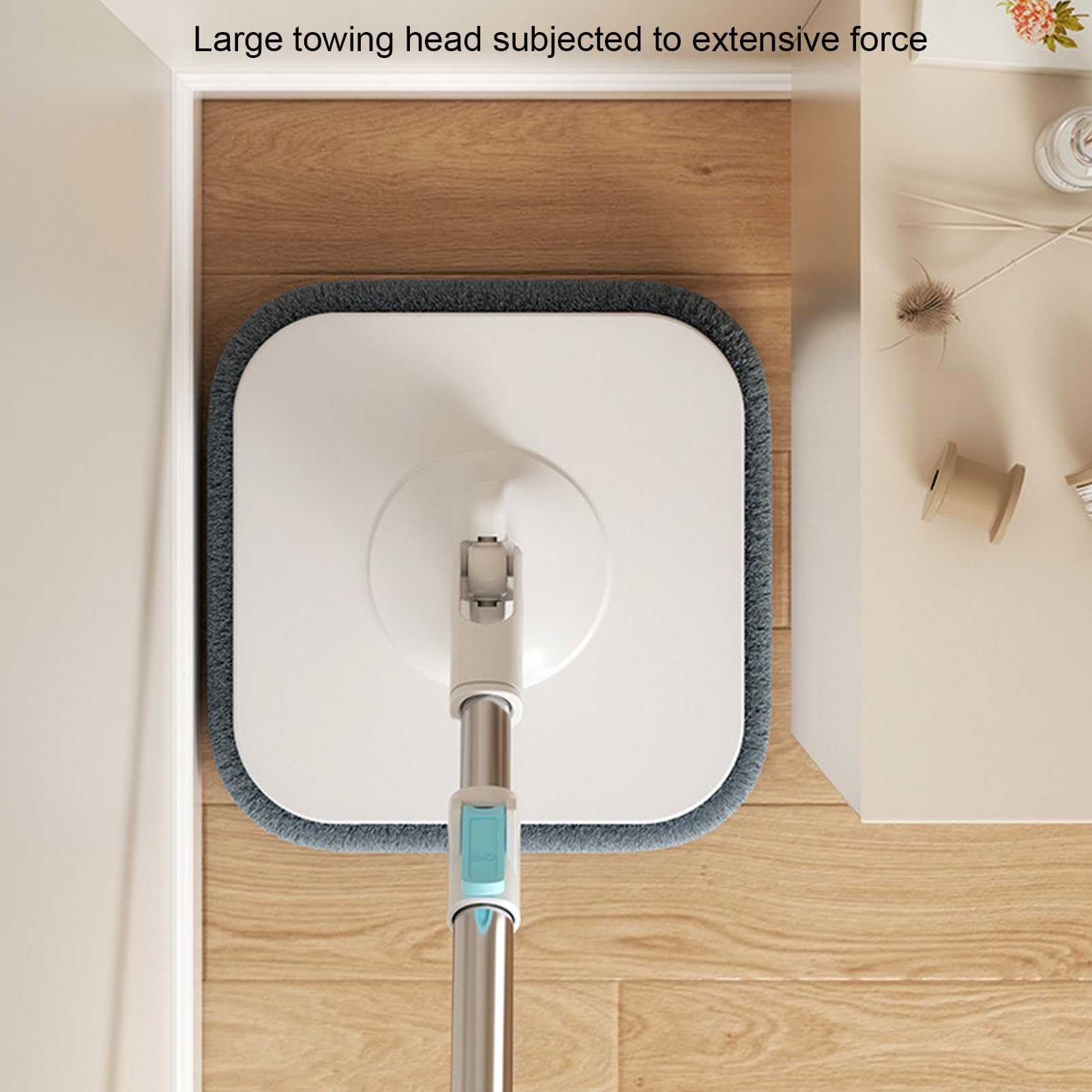 Mop Eimer Set Zubehör für Haushaltsreinigung und Bodenpflege | Komplettset für die Bodenreinigung mit Mopp und Eimer Für Wohnzimmer Küche Bad Arbeitszimmer Und Flure Auf Hartböden