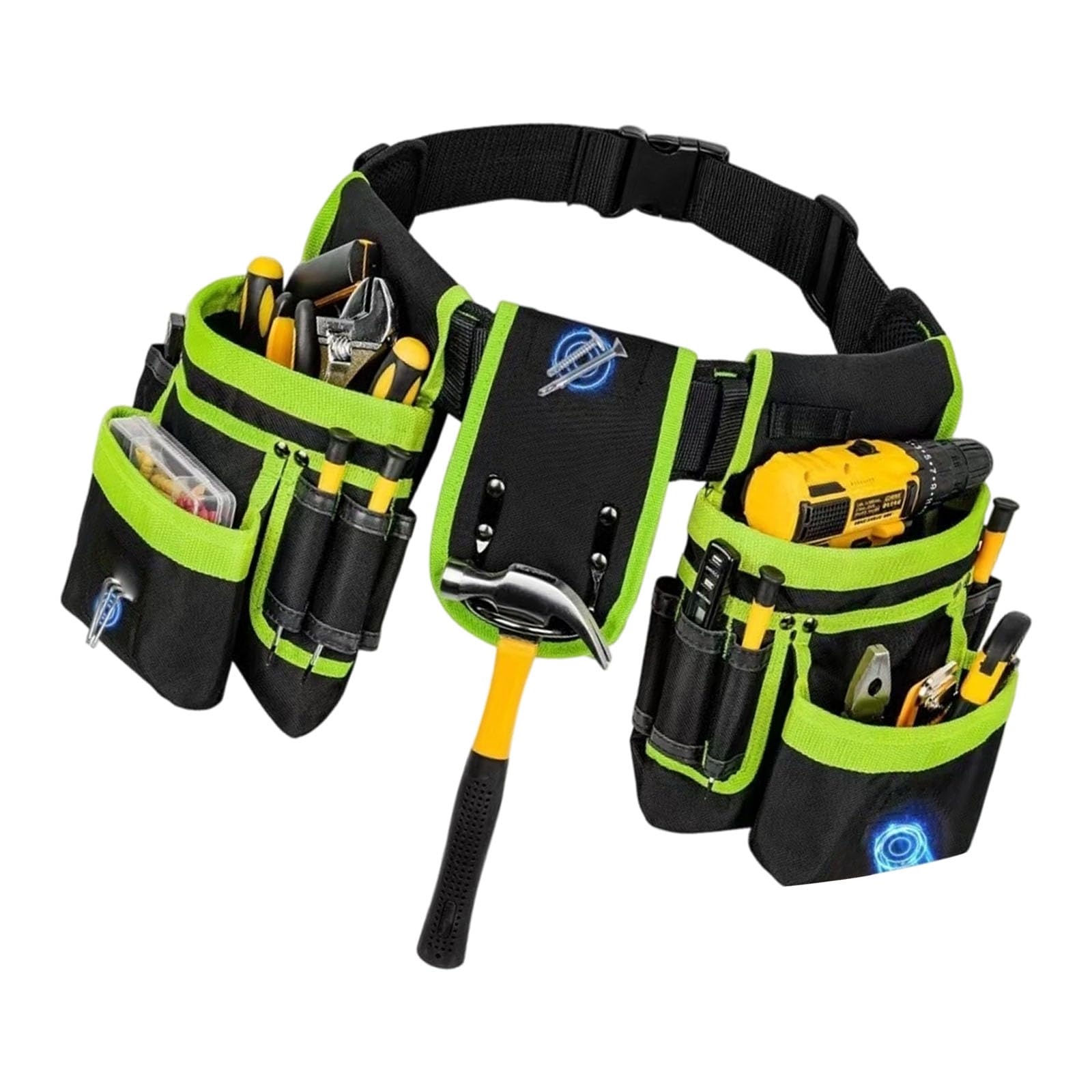 Work Pouches Electrician Bag Tool Belt for Electricians 600D Cloth Fabric Tool Pouches Storage Bag Electrician Bags for Men