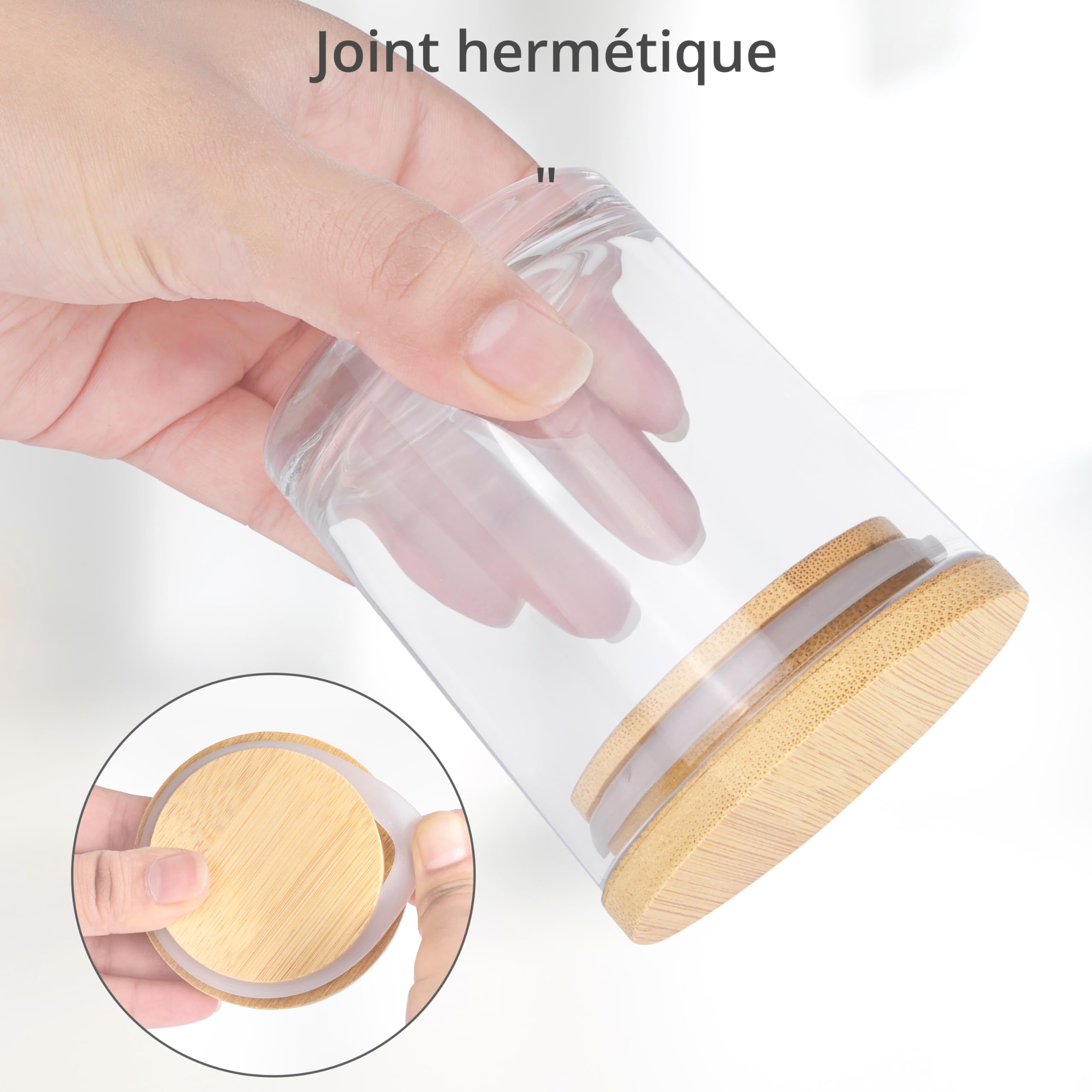 Winter Shore Petit Pot en Verre 170 ML avec Couvercles [Lot de 15] - Contenant Bougie Transparent - 15 Étiquettes Autocollantes, 15 Étiquettes Vierges & 1 Stylo Noir Inclus