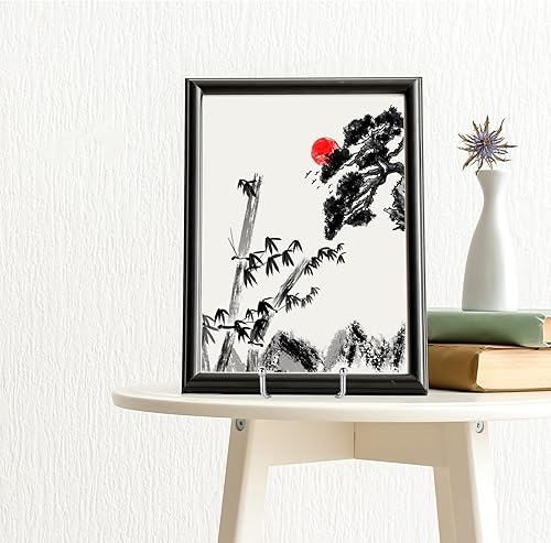 Miniatura 7 de IBosins Paquete de 5 soportes de exhibición de placas de 6 pulgadas, soporte de metal plateado para imagen, libro, caballete de fotos, creación,