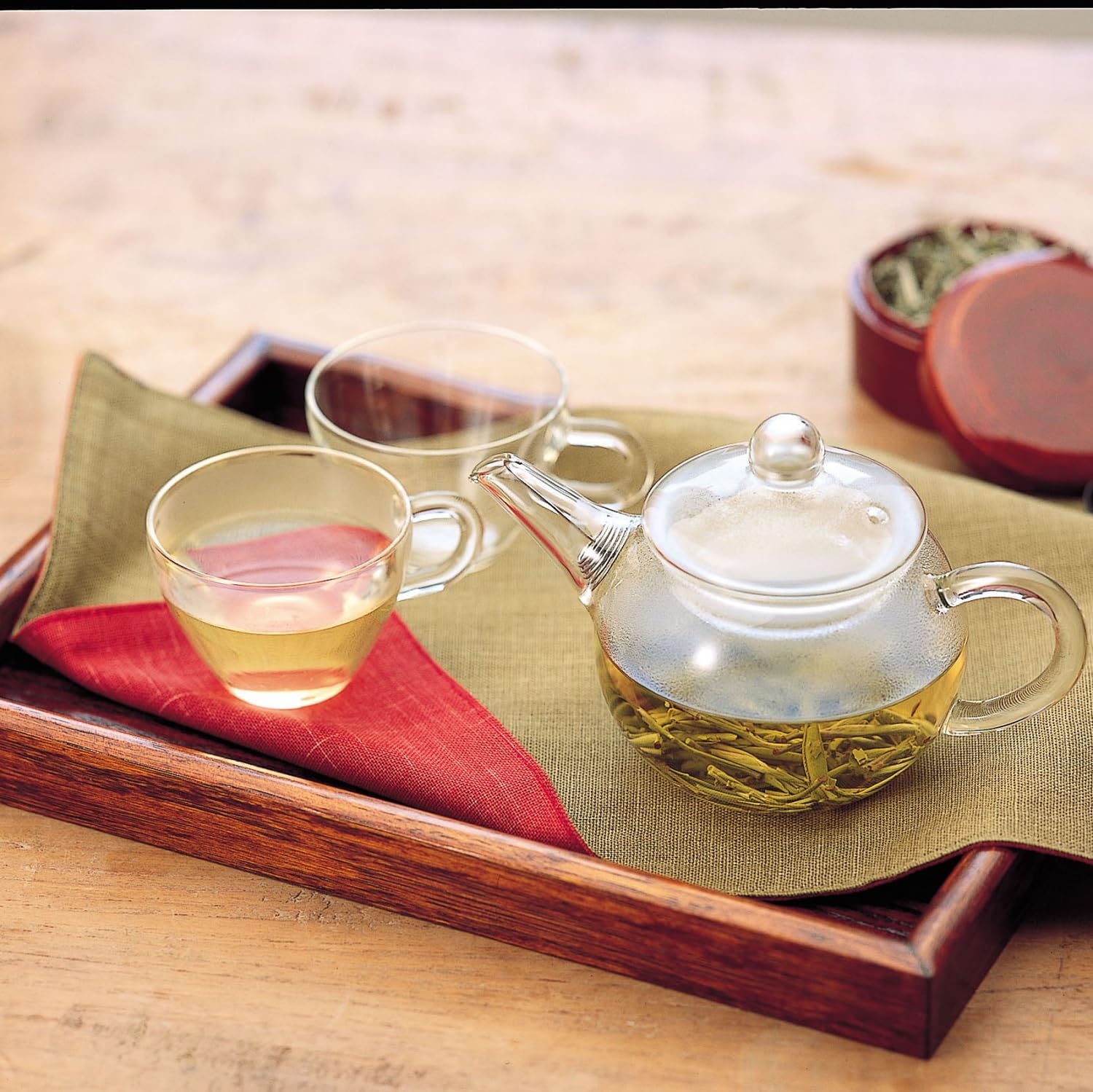 Amazon｜HARIO(ハリオ) アジアン急須 丸型 実用容量180ml 耐熱ガラス