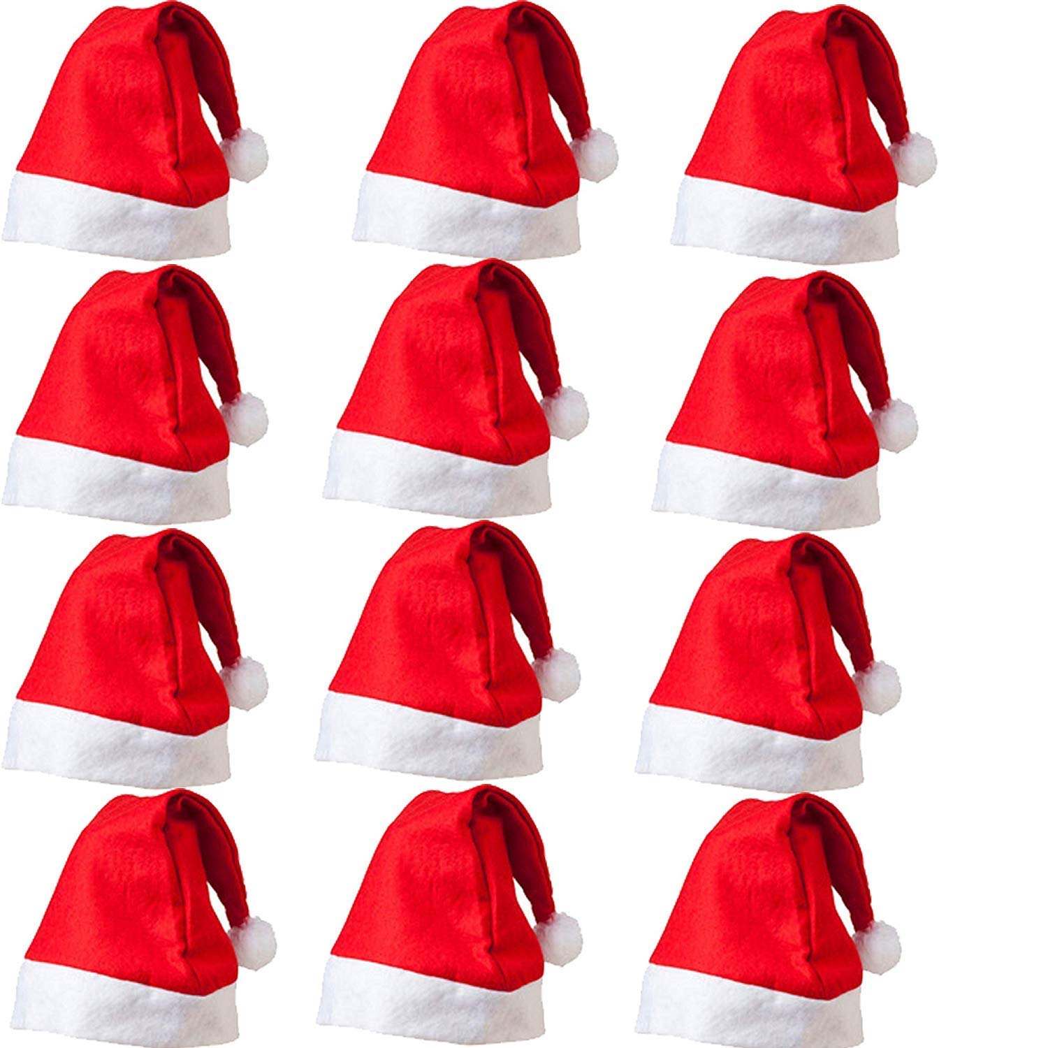 The Store Christmas Cap For Adults, Santa Claus Cap Red Color (12)