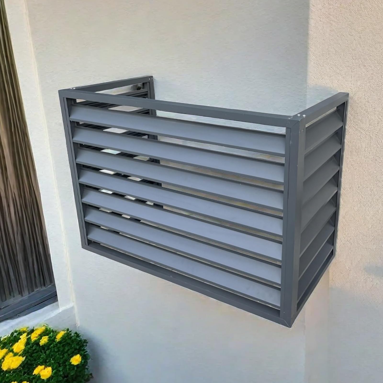 Habillage climatiseur extérieur alu gris coffrage haut de gamme