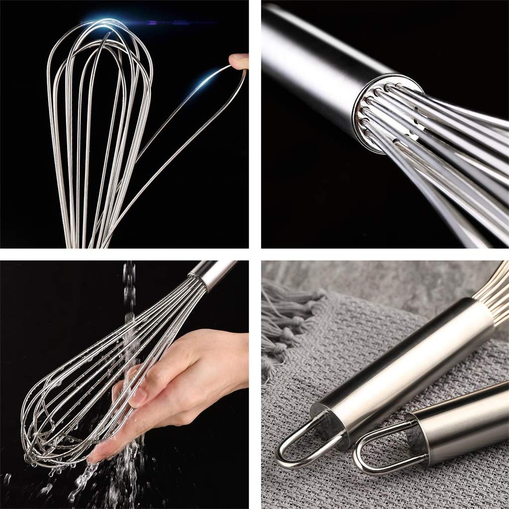 ZHANGXIAO Varillas de batir Acero Inoxidable Utensilios For Hornear Producción Pastel Usado For Remover Huevo Leche (tamaño : 62cm)