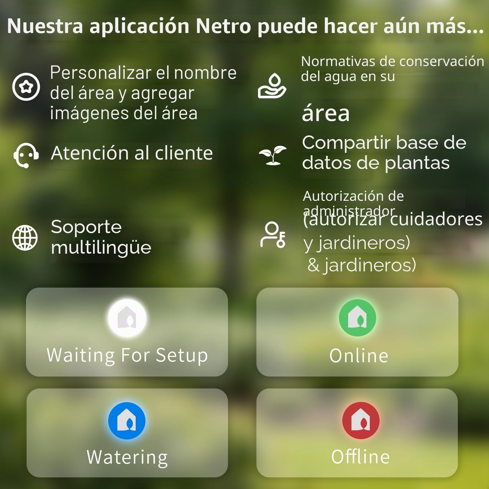 Netro Controlador inteligente de riego, Wifi, Tiempo Aware, acceso remoto, 6 Zona, compatible con Alexa