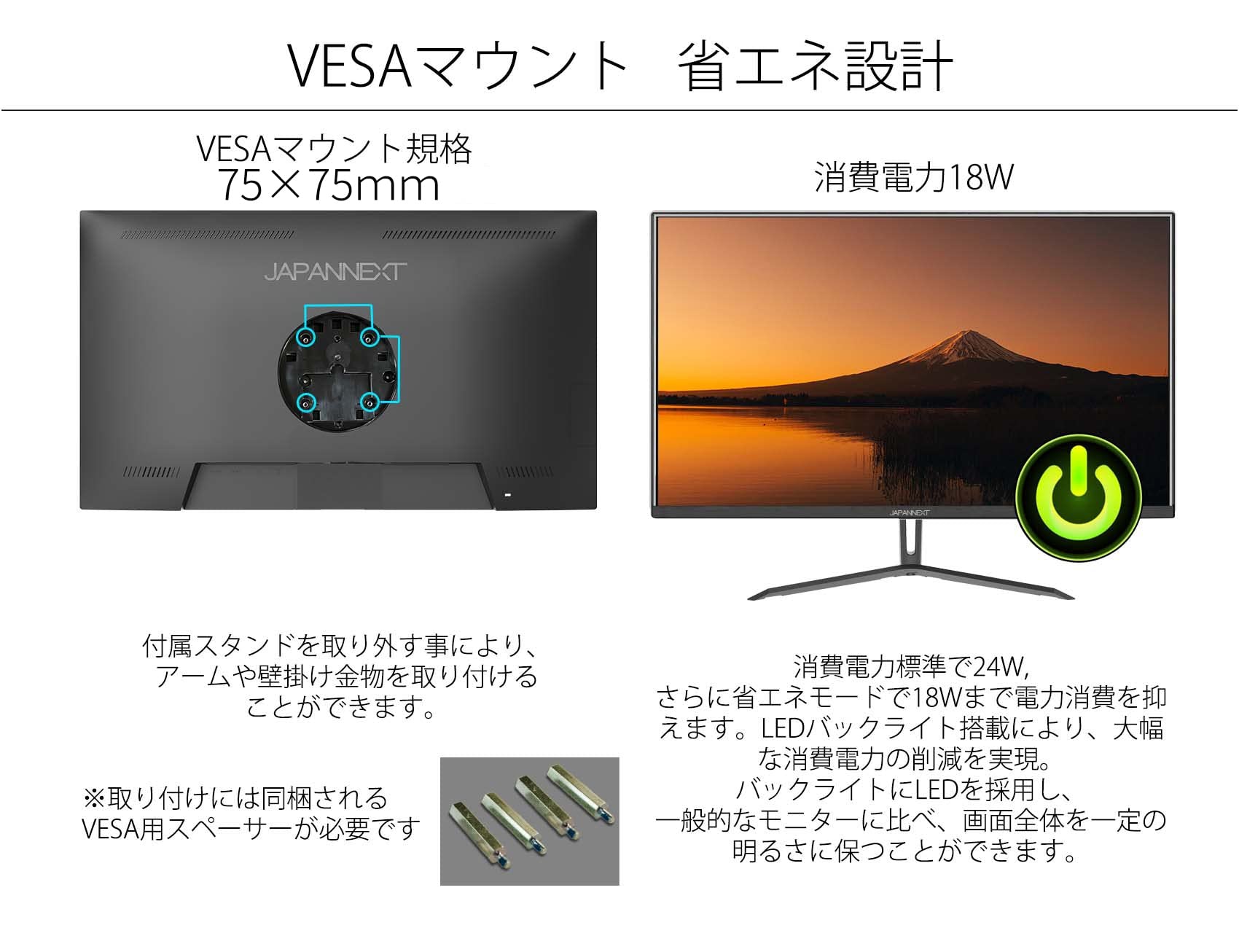 JAPAN NEXT 28インチ LEDモニター JN-I28UR-C65W Amazon.co.jp限定】JAPANNEXT 28型 IPS 4K USB-C給電対応液晶モニター
