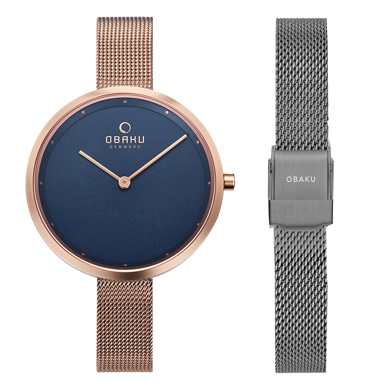 Obaku DOK-Azure Analog Blue Dial Women's Watch-V227LXVLMV-EMJ