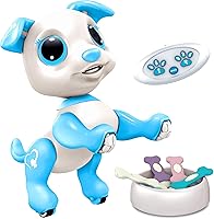 Vista 1 de Robo Pets Robot de juguete para perros para niñas y niños, robot de juguete a control remoto con LED, sonido FX, gestos interactivos de movimiento