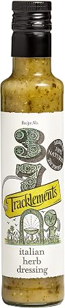 Tracklements Italian Herb Dressing | The Ideal Condiment for Fish, Couscous and Salads or Partnered with Chicken or Potato Salad | Vegetarian and Vegan Friendly | Gluten Free | 240ml Bottle