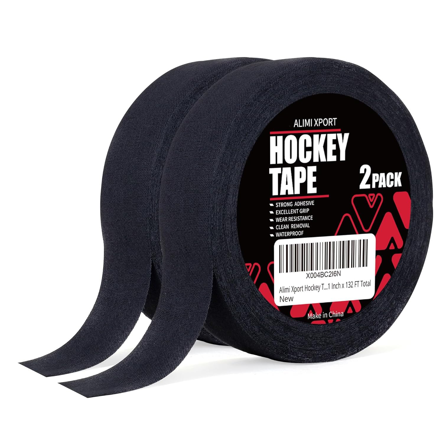 Hockey Tape - Strong Adhesive Multipurpose Cloth Tape for Hockey Stick, Lacrosse Baseball and Softball Bats, Rackets, Pull up Bars, 1 Inch x 132 FT Total