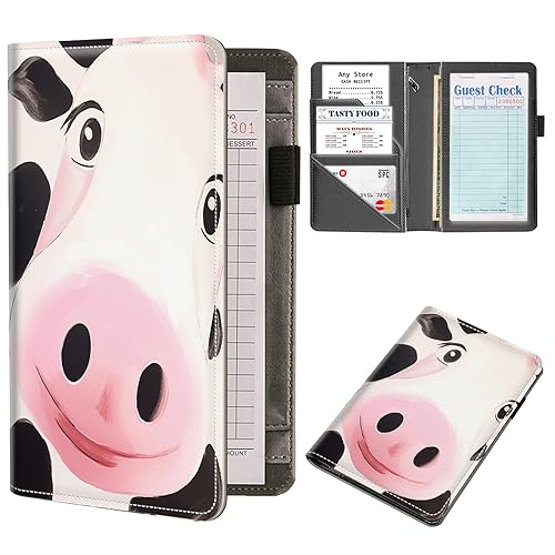 Vista 96 de Organizador de libro de servidor, libros de servidor de mariposa azul intermitente para camarera, organizador de libro de camarera de cuero Mariposa