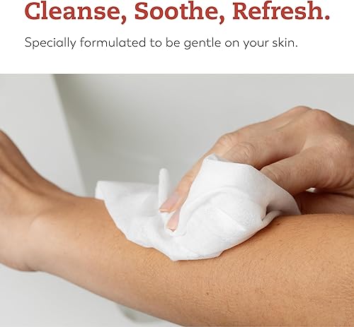 Miniatura 4 de Tranquility Toallitas limpiadoras paños de limpieza desechables de tamaño adulto hipoalergénicos sin parabenos y sin alcohol enriquecidos con aloe