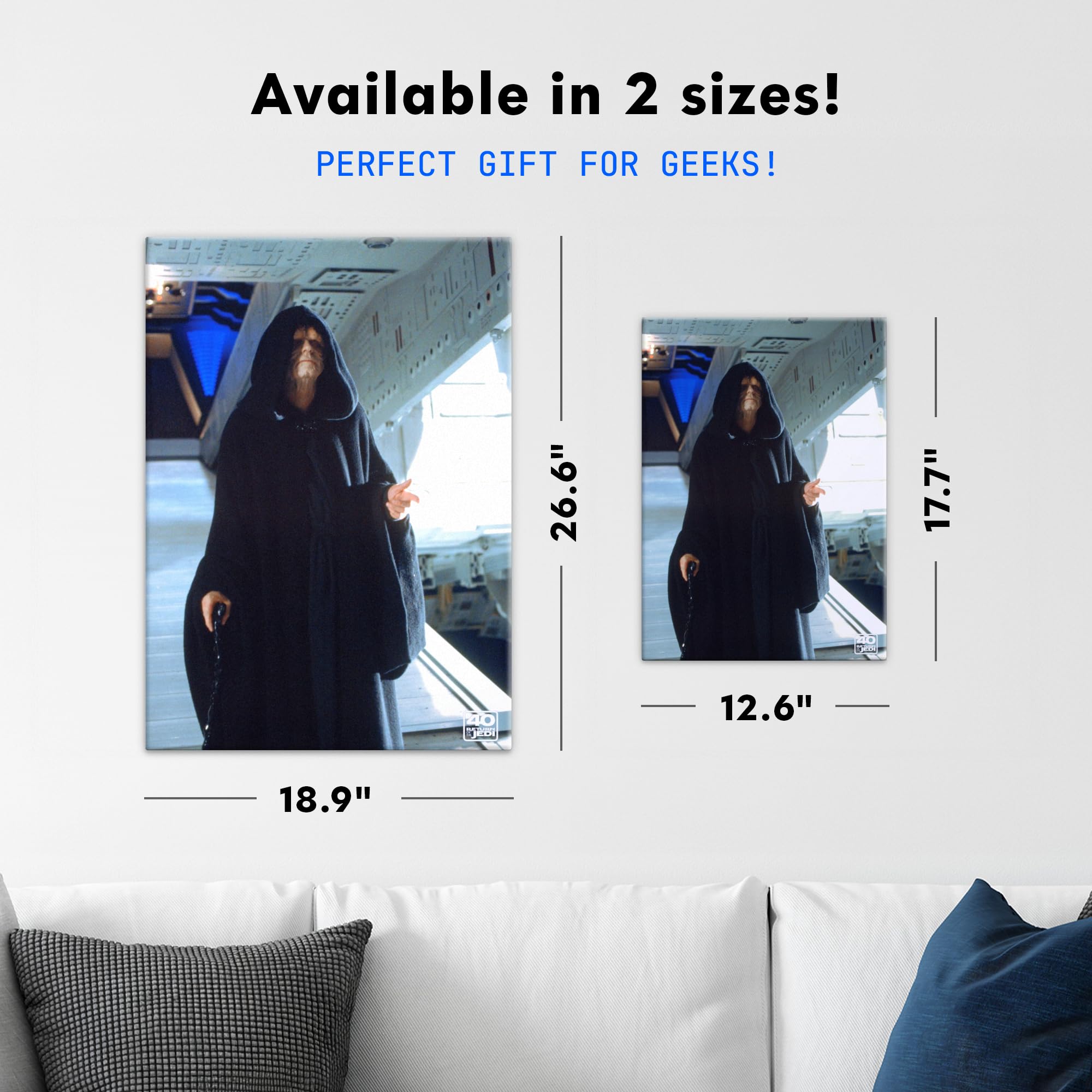 Displate Star Wars Poster da Parete Moderni The Emperor 1 Decorazione da parete Poster decorativi per camera da letto Supporto magnetico 48 x 67,5 cm