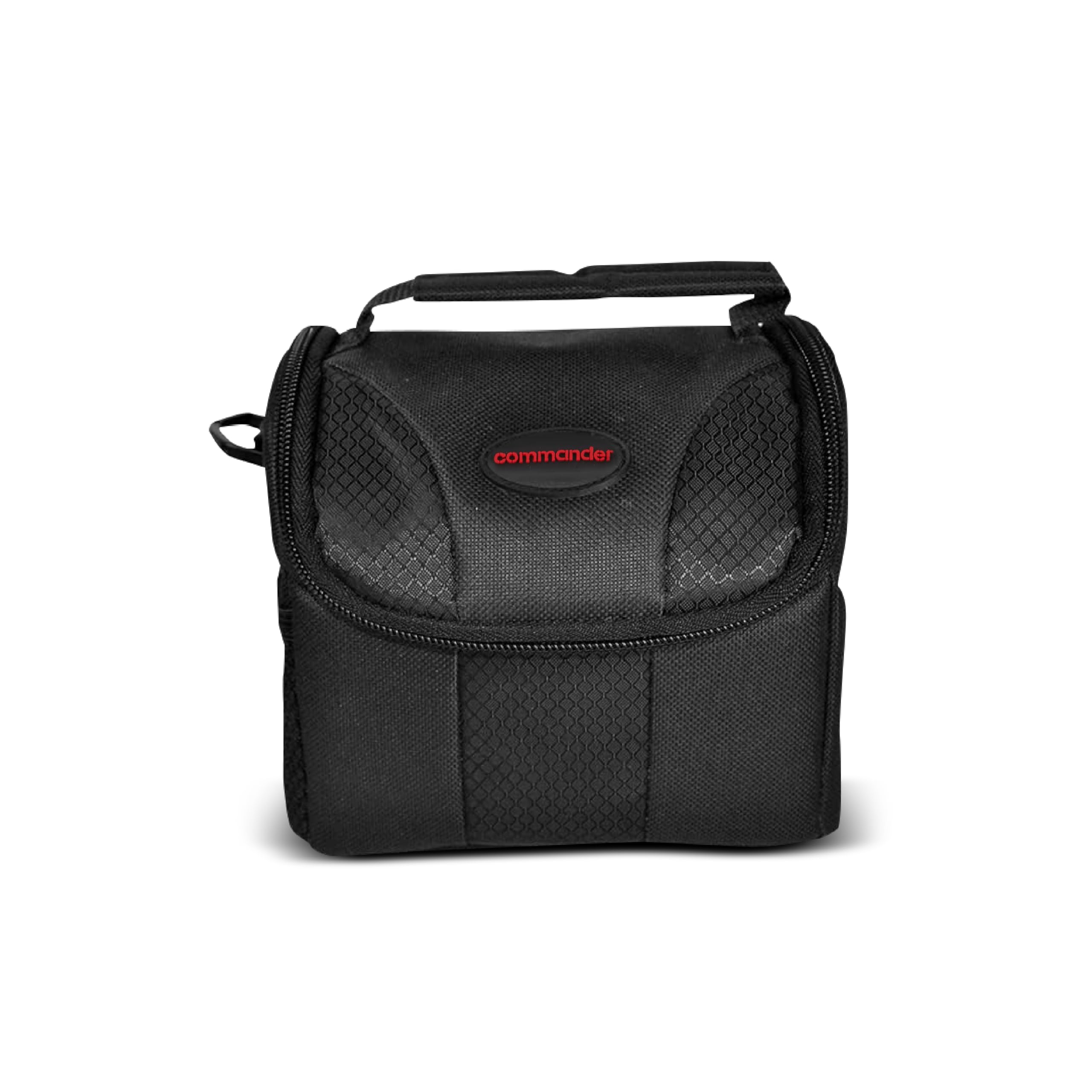 COMMANDER OPTICS Small Camera Bag - Water Resistant, Soft Padded, Compact Travel Bag for Canon EOS, Nikon, Sony & More DSLR Cameras/Camcorders Ample Storage and Protection for Your Equipment (Small)