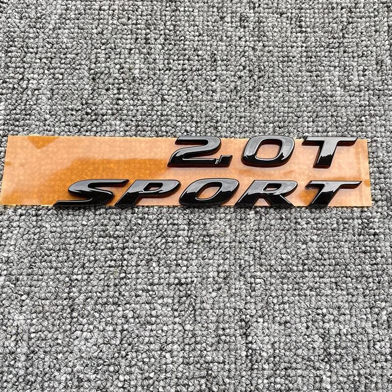 Miniatura 2 de Juego de emblemas deportivos 2.0T de repuesto para coche 2.0T Sport 08F20-TVA-100D (negro brillante)