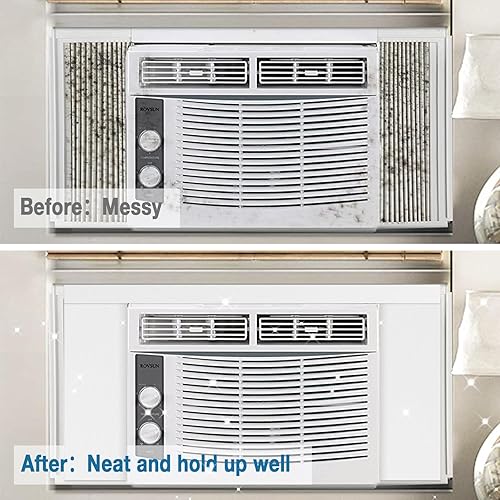 Miniatura 4 de HOXHA Kit de 2 unidades de aislamiento de espuma para aire acondicionado, kits de paneles laterales de CA, sello de accesorios de aire