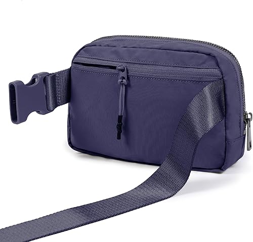 Miniatura 4 de ODODOS Minicangurera unisex con correa ajustable para entrenamiento, correr, viajar, senderismo, Púrpura (Purple Reign)
