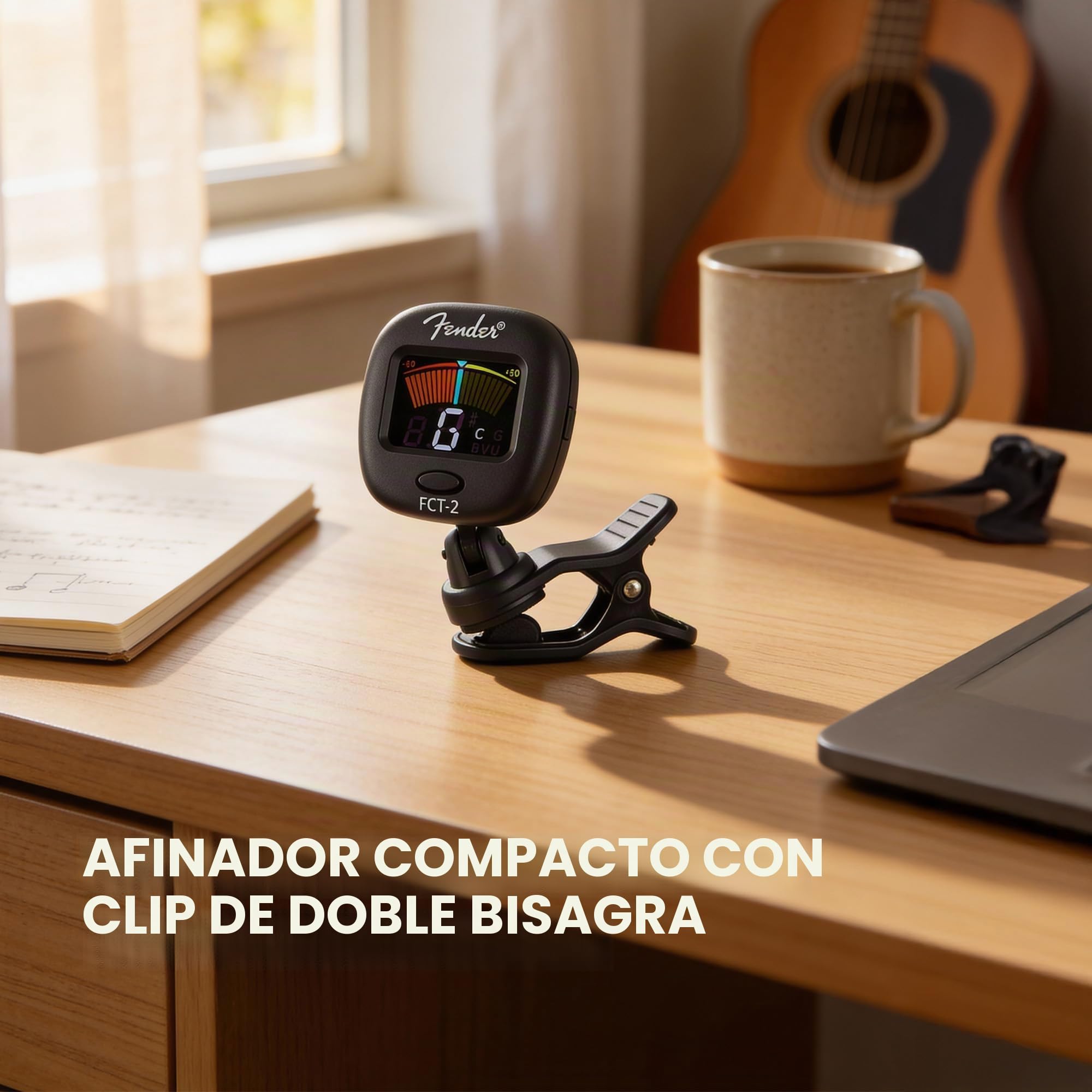 Fender FCT-2 Sintonizador de clip profesional