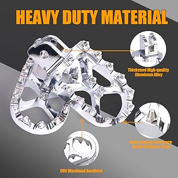 Amazon.com: Sresk M8 Motorcycle Foot Pegs Adjustable