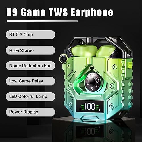 Miniatura 2 de Auriculares inalámbricos H09 Bluetooth 5.3 con batería de larga duración, cancelación de ruido ambiental, IPX7 impermeable, sonido estéreo de alta