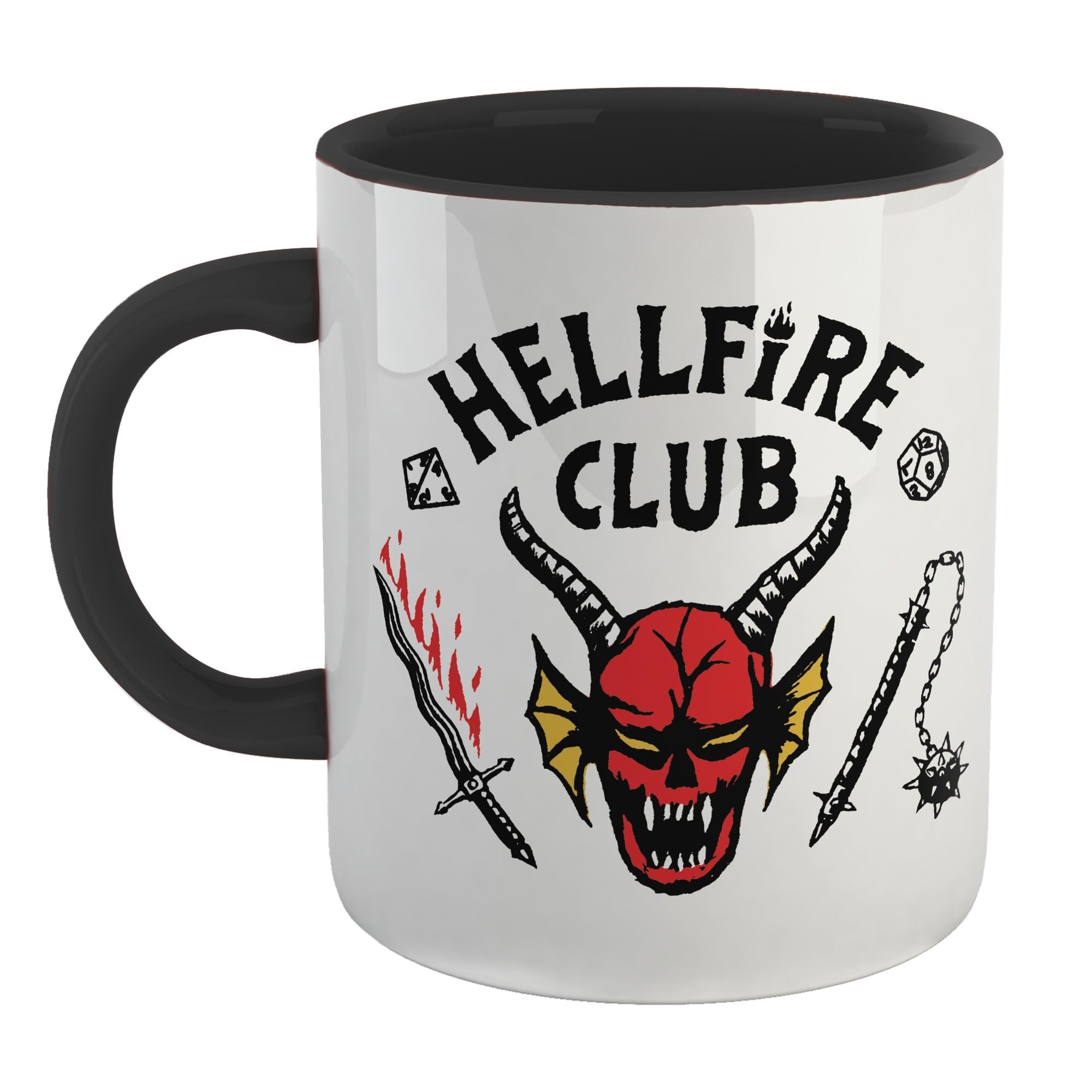 Nhemeylp Stranger Coffe Mugs, 11OZ Coffee Cup Double Side Printed Ceramic Mug with Logo & Black Handle Novelty Cute Cup Travel Mugs for Teenagers, TV Drama Fans