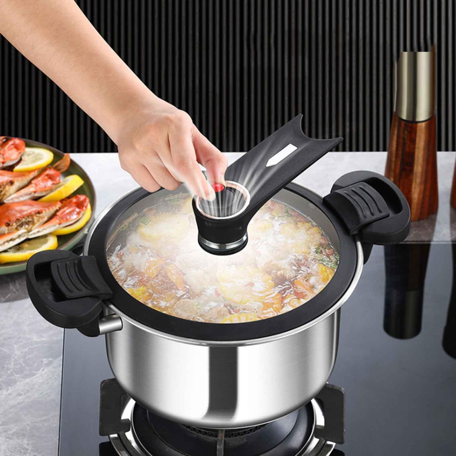 Pentola a pressione in acciaio - Vapore | Vapore domestico, cuieur vpeur | Cuoio domestico, per stufato, da cucina ergonomici per ,