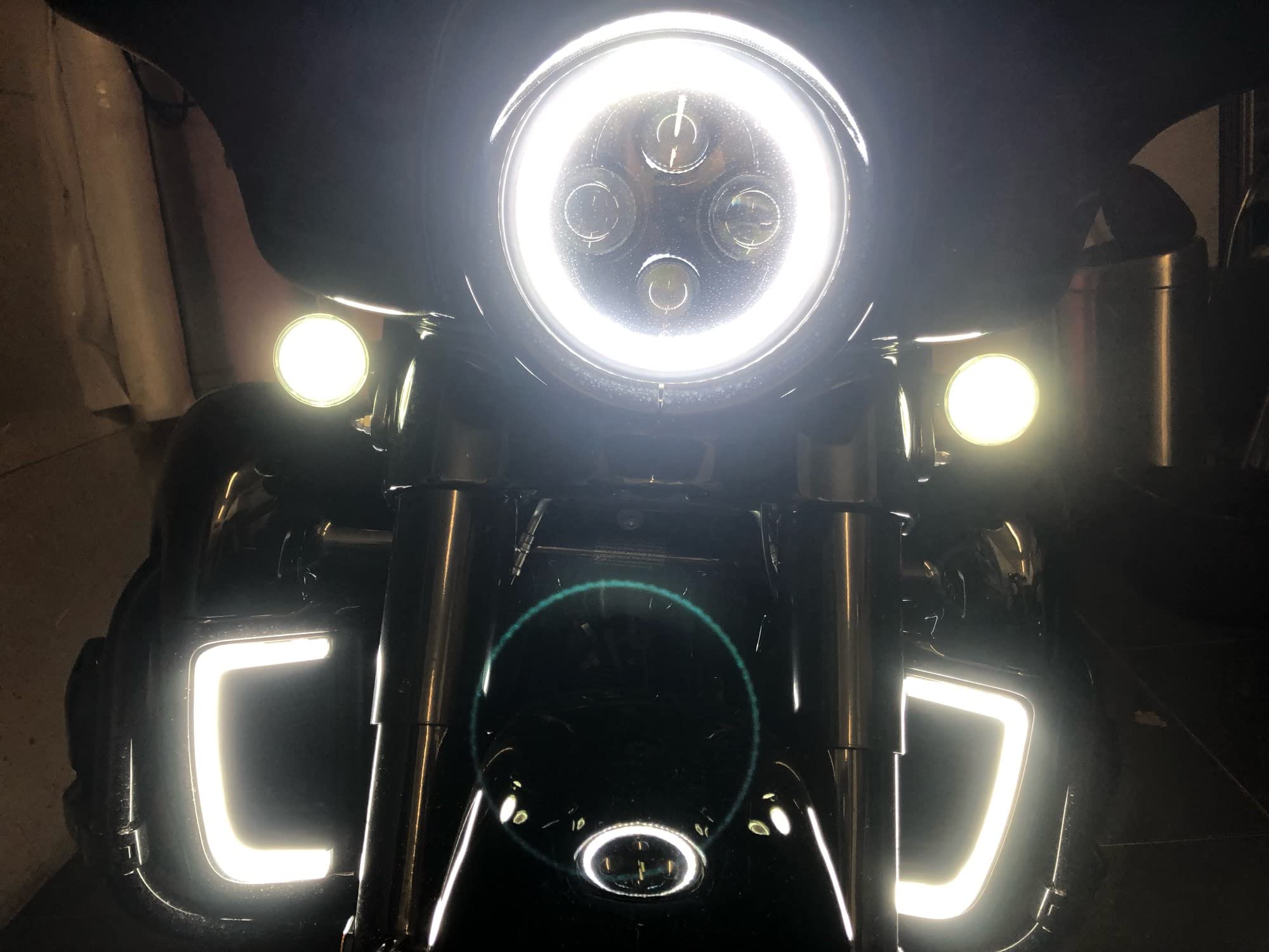 Amazon | HDBUBALUS バイク LED ロワー フェアリング グリル ターン 