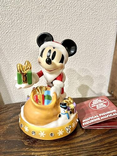 Amazon ミッキーマウス クリスマス オルゴール 陶器 海外ディズニー Wdw フロリダ カリフォルニアディズニー アナハイム カリフォルニアmicky でぃずにー 不朽 名作 オルゴール おもちゃ