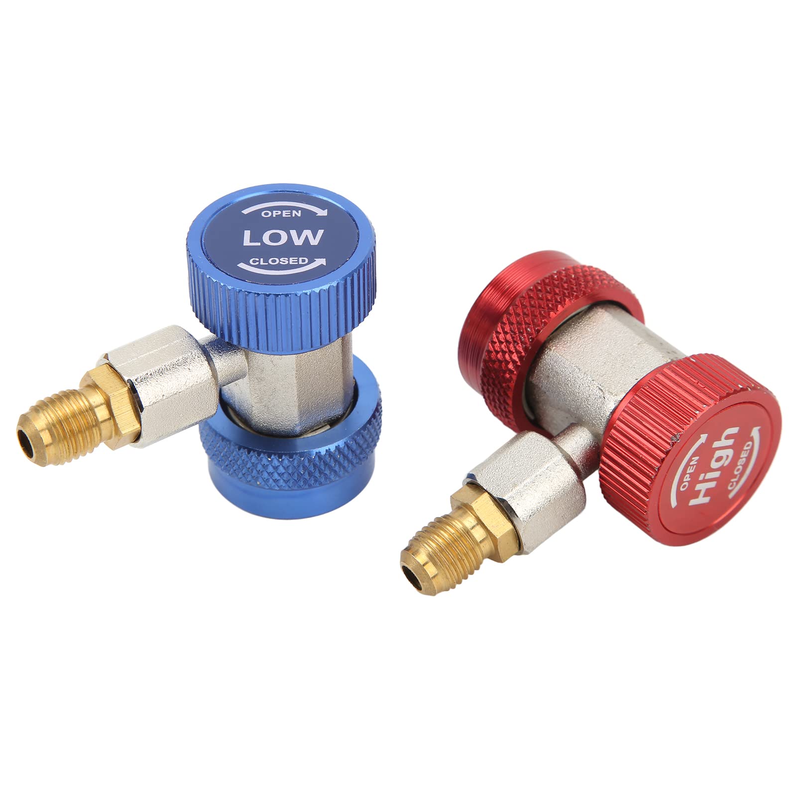 Anschluss für Autoklimaanlage, 2x R134A Wechselstrom Klimaanlagen Schnellkupplung High Low Adapter Anschluss