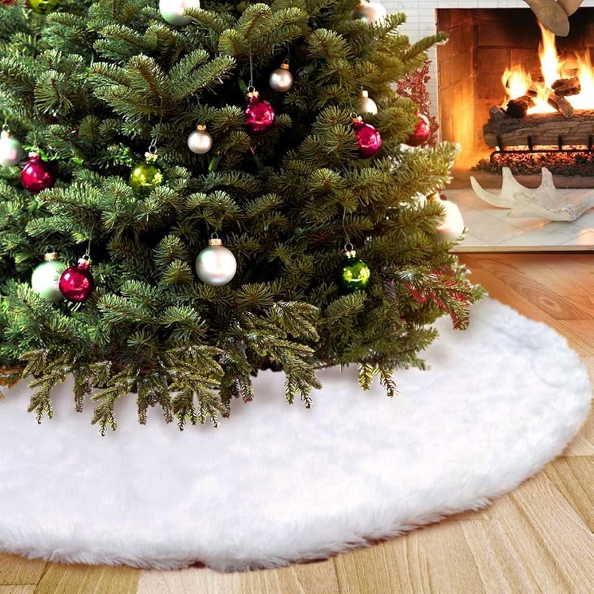 Immagine del prodotto BAOKUA Gonna per albero di Natale,Tappeto per albero di Natale,Gonna in peluche di abete bianco da 90 cm,Copripiedi per albero di Natale,Decorazione per albero di Natale (36)