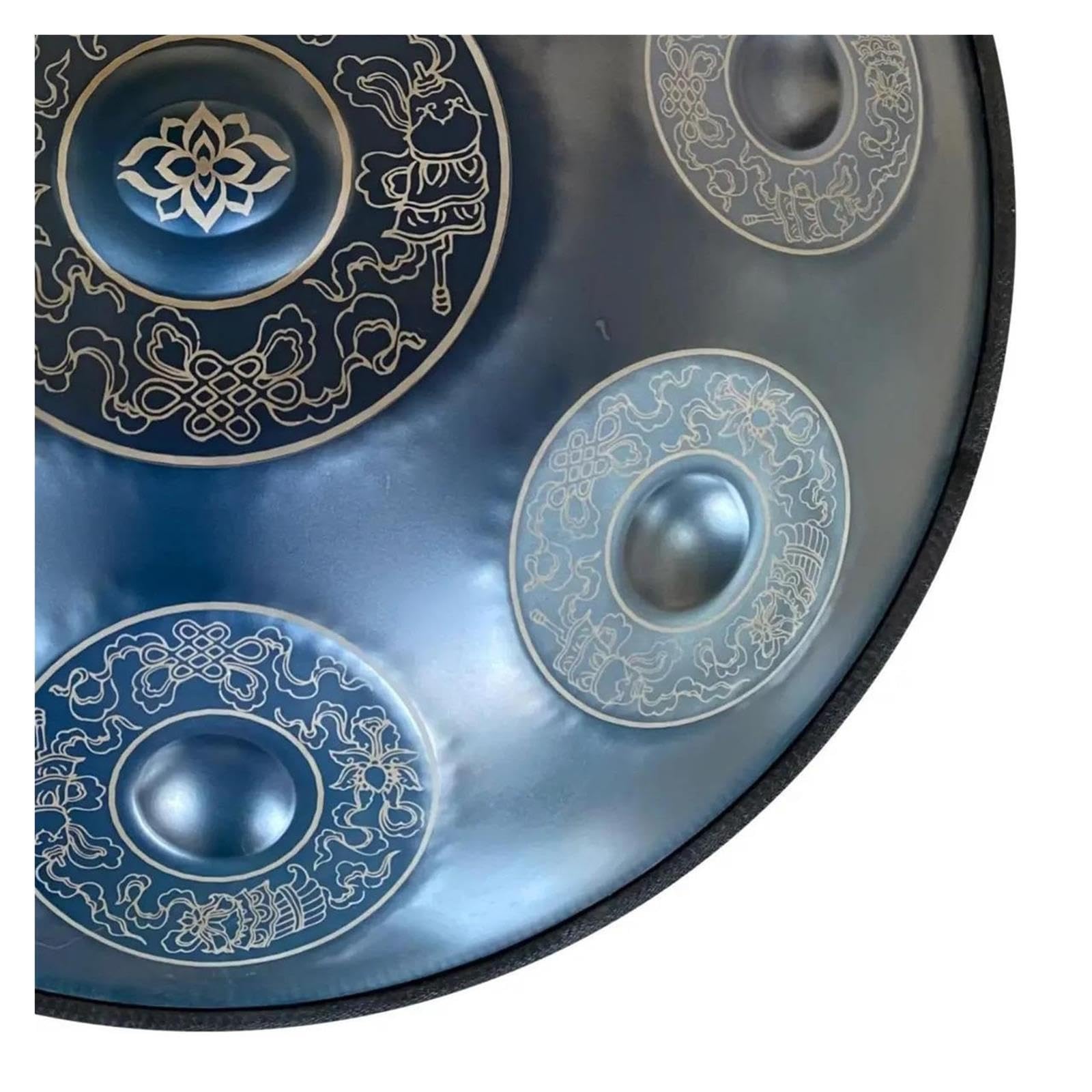 Tambor Handpan de 22 pulgadas en re menor, lengua de acero, 440 Hz, 432 Hz
