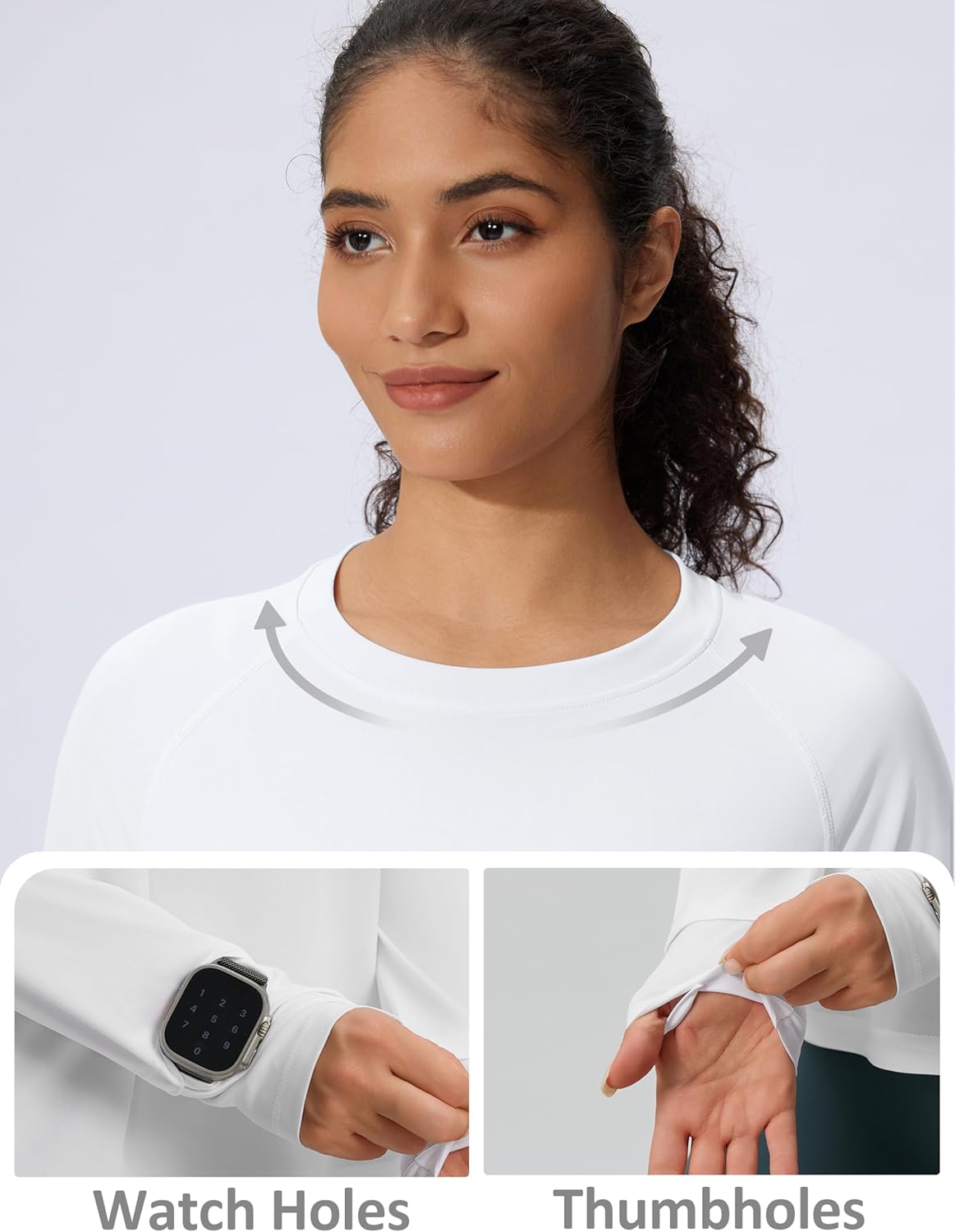 Women's Sun Shirts UPF 50+ Long Sleeve Uv Protection Shirts Lightweight Quick Dry SPF Clothing Outdoor Hiking Tops - Image 2